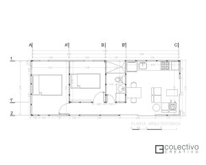 Colectivo Creativo Arquitectos, VIMOB - půdorys