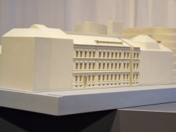 Model rekonstrukce budovy v Mikulandské ulici