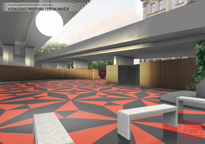 Vizualizace nového prostoru pod pražskou magistrálou