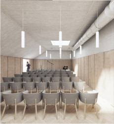 Odměny: Společenské centrum Stará Hasička, vizualizace, monom works