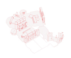 Axonometrie (Byt na Starém Městě; Facha architekti)