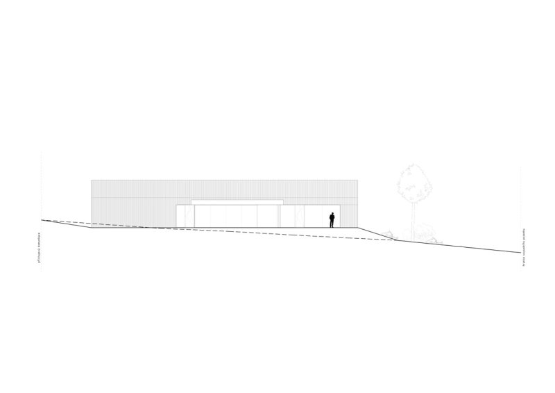 Rodinný dům Radimovice, západní pohled, Ateliér Kunc Architects a DMAE architects