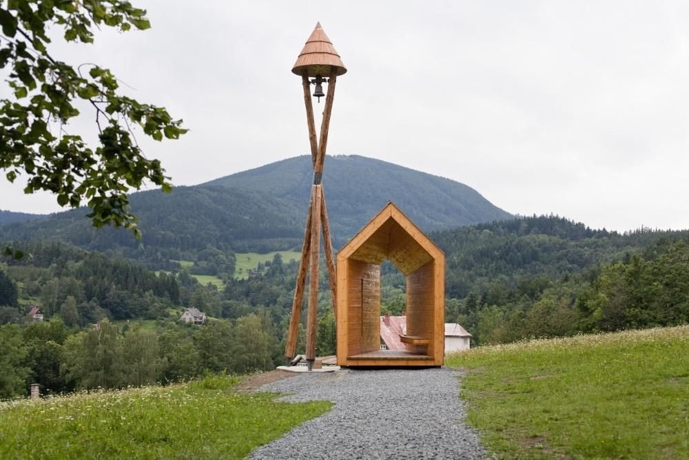 Zvonička na Horečkách od Kamil Mrva Architects.