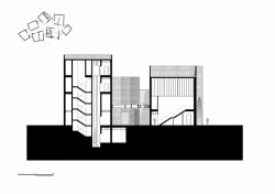 Interpretation Centre of Romanesque, řez, spaceworkers