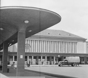 Historická fotografie nádraží v Klatovech