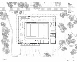 DDA Architectes, Cultural Center Alb'Oru, půdorys 3. NP – foto