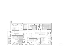 Wellness centrum lázní Aurora v Třeboni, Plus One Architects: Půdorys 2 NP