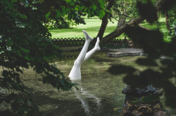 SCULPTURE LINE 2016, Praha: Kurt Gebauer, Nohy z vody – foto