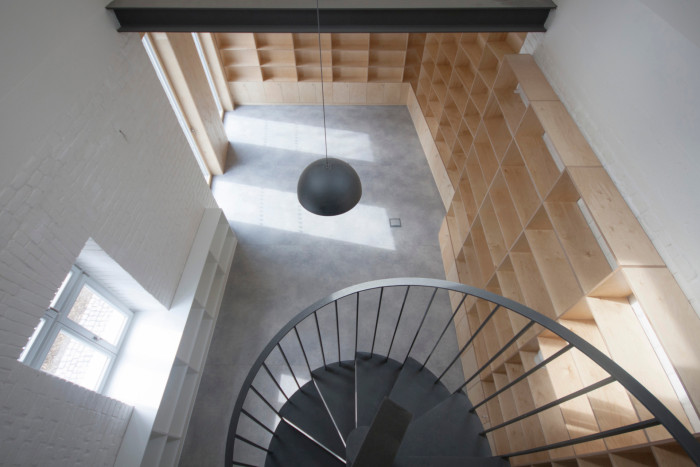 Obecní knihovna ve Statenicích, majo architekti / Jan Jaroš, Martin Poláček.