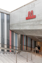 Stanice metra Nordhavn v Kodani od studií COBE + ARUP