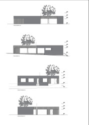 Pohled z jednotlivých stran (Rodinný dům u Rozkoše, MOLO architekti)