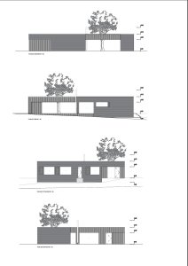 Pohled z jednotlivých stran (Rodinný dům u Rozkoše, MOLO architekti)