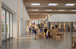 Multifunkční hala v novém pavilonu, MAS Architects.