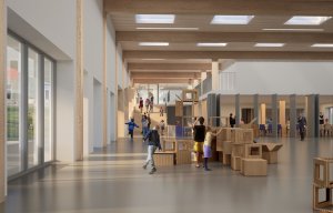Multifunkční hala v novém pavilonu, MAS Architects.