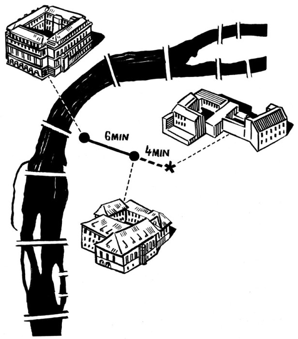 Ilustrace Alexeye Klyuykova pro Kampus Hybernská
