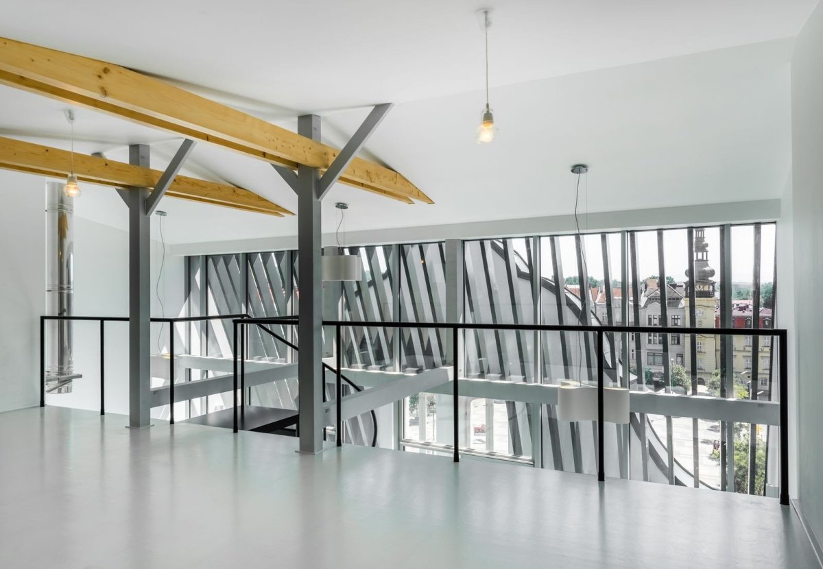 PLATFORMA ARCHITEKTI, dům s loftem v Ostravě, detail loftu, foto