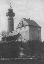 Hanuš Zápal, Turistická chata u rozhledny na Krkavci poblíž Plzně, 1924 - foto