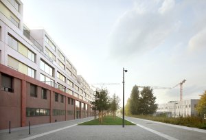 Vysokoškolské koleje Résidence Palaiseau ve Francii, studio 51N4E a Bourbouze & Graindorge