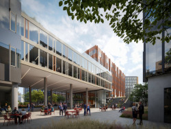 Nová Zbrojovka - budova D2 a D3, vizualizace