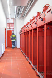 Hasičská zbrojnice a zázemí technických služeb v Líbeznicích, Ehl&Koumar architekti/ Lukáš Ehl, Tomáš Koumar, Jaroslav Malina, Jan Lankaš