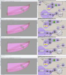 Parkovací dům v Dolních Břežanech, Franek Architects, Vašiarchitekti -geometrie fasády