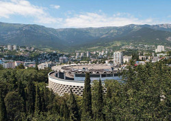 Jídelna Jalta, Y. Skvortsov, E. Nasonov, V. Samunov, Jalta Crimea, 1977