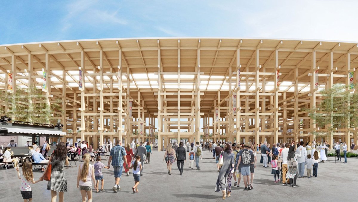 Vizualizace prostorů výstavy EXPO 2025 v japonské Osace