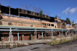 Industriální areál hutí Poldi.