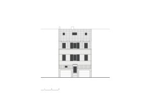 Pohled ulice (Rekonstrukce domu na Břevnově; Mimosa architekti)