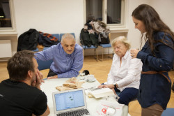 Architekti CZ v Brně, Poslední přípravy před vystoupením... - foto