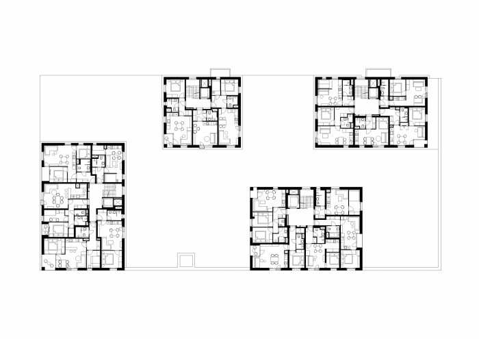 Aparthotel Sv. Vavřinec v Peci pod Sněžkou, ov-a/Jiří Opočenský, Štěpán Valouch, půdorys 2NP