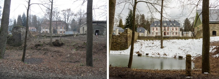 Revitalizace zámeckého areálu Návarov, stav před a po revitalizaci, M3M