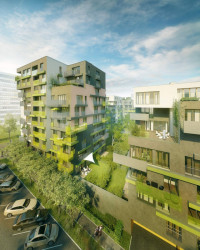 Chmelař architekti, Obytný soubor 4BLOK - vizualizace