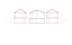 Rodinné komunitní bydlení ve Villy, Madeleine architectes, Studio François Nantermod: Řez