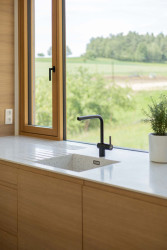 Pohled do kuchyně (Rodinný dům v Dehtárech, SP-AM)