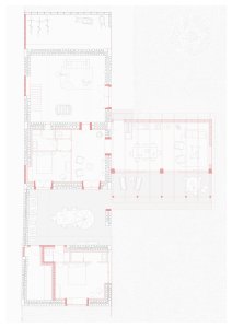 Konverze starého statku, Martin Migeon Architecture: Půdorys