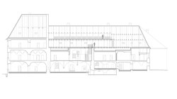 Řez podélný (Port 1560, Domy Architects)