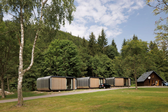 Moderní modulární domky Fashion Line RELAX od KOMA v úzké spojení s přírodou