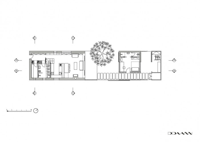 Dům před dvůr, půdorys 1NP, DDAANN