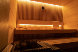 Interiér saunové kabiny TAO Conti oceněná v loňském ročníku mezinárodní soutěže iF Design Award.