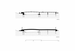 Pešia a cyklistická lávka SK_PL, řez, zerozero