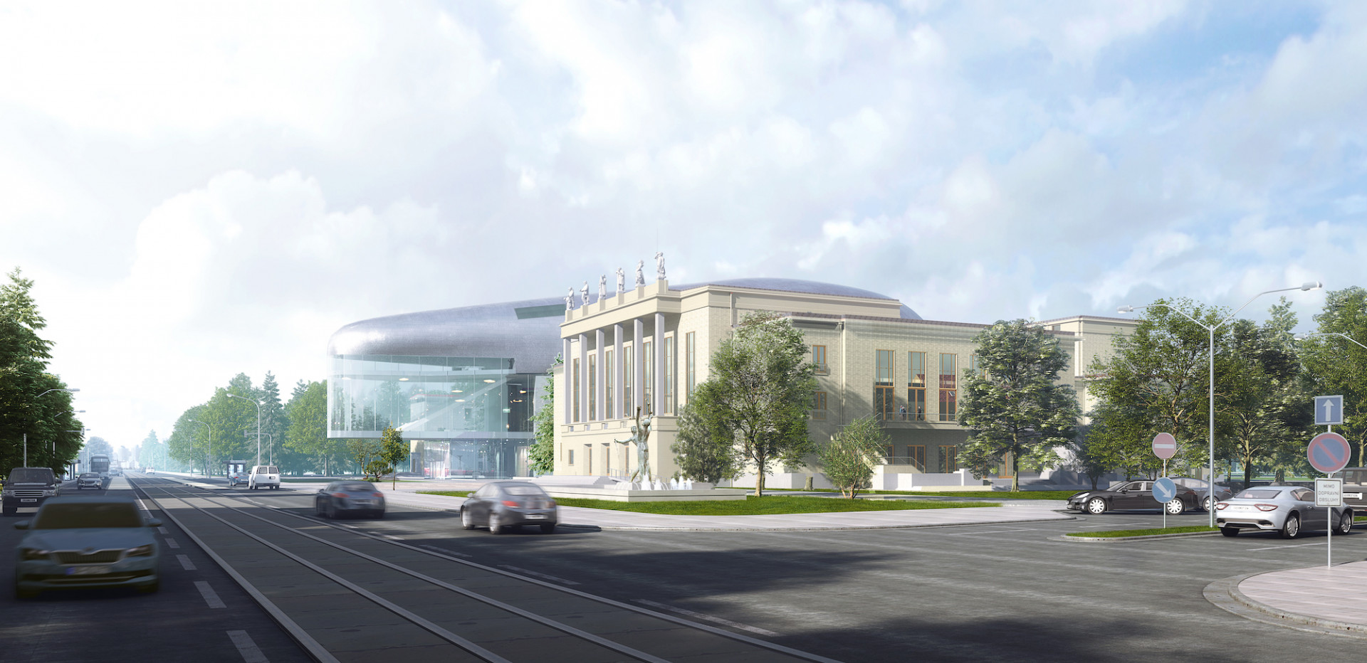 Připravovaný koncertní síň v Ostravě podle návrhu amerického studia Steven Holl Architects + Architecture Acts z Prahy. Zdroj: Statutární město Ostrava