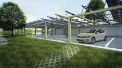 Návrh zelené čtvrti projektu Český soběstačný dům, Zuzana Kopiláková.