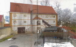 Mračno bodů objektu Zámeckého špýcharu v Měcholupech u Žatce