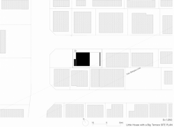 Takuro Yamamoto, Malý dům s velkou terasou, situace - foto