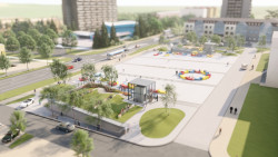 Studie podzemního parkoviště v Třinci, vizualizace, Petit atelier