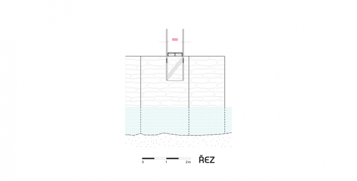 MIXAGE, Lávka přes Chrudimku, řez příčný – foto