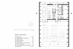 Hasičská zbrojnice Krásná Studánka, půdorys 1np, Vojtěch Šrut