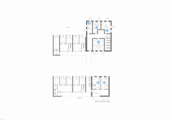 Pavla Maxová, Jan Novotný, Blok z domů, Dům multi kulti, půdorys typického podlaží - foto