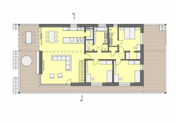 Tajmova vila, půdorys 2NP, ov-a